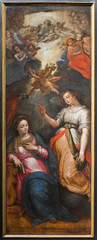 Obraz na płótnie Canvas Mechelen - Zwiastowanie - tryptyk w katedrze Zmartwychwstania