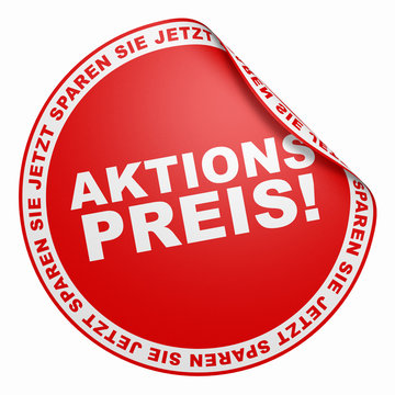 3D Aufkleber Rot - Aktionspreis!