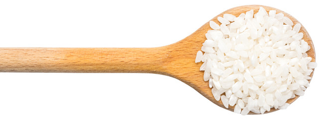 Wooden Spoon With Rice Seeds