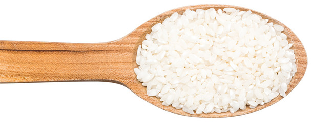 Wooden Spoon With Rice Seeds