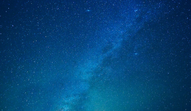Milky way stars at night