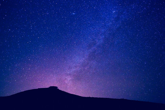 Fototapeta Milky way stars at night
