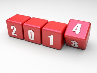Obraz premium Happy new year 2014