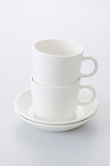 重なるカップ　cup
