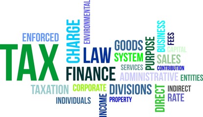 word cloud - tax