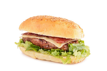 long bacon isolated