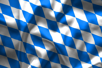 Bavaria flag - obrazy, fototapety, plakaty