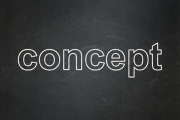 Obraz premium Advertising concept: Concept on chalkboard background