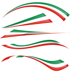 italian flag set