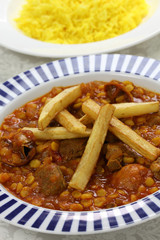 khoresh gheimeh, persian lamb & yellow split pea stew