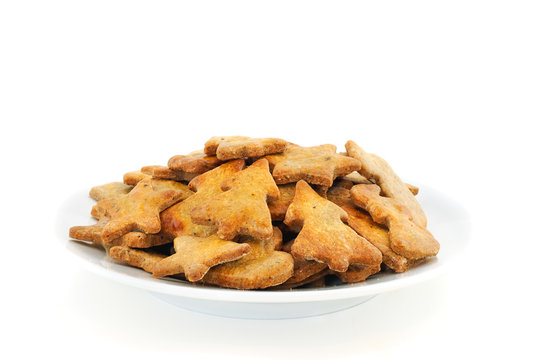 biscuits de No&euml;l sur assiette