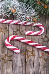 Christmas lollypop lollipop with festive decoration