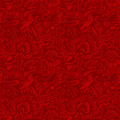Seamless grunge red texture vector background