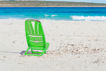 green chair