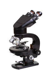 Microscope isolated on white