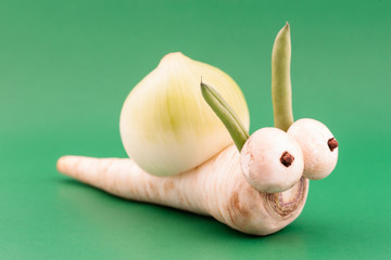 Funny vegetable snail - 59061648