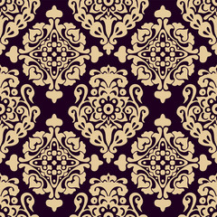 Damask seamless vector pattern luxury