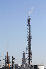 Industrial smoke from chimney