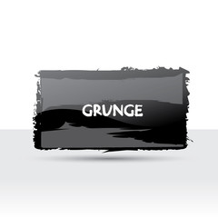 AbstraAbstract Grunge black speech bubble or banner