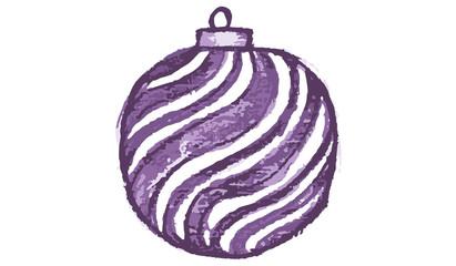 Purple christmas bulb