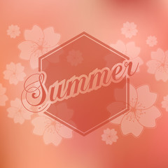 Stylish Summer seasonal card design
