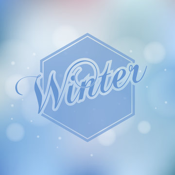 Stylish Winter seasonal card design