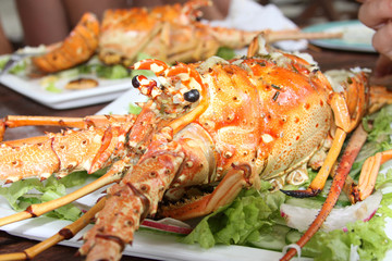 grilled lobster in Cuba