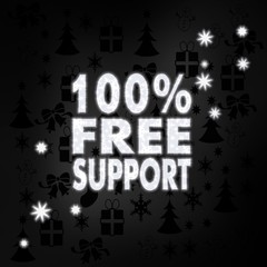 noble 100 percent free support symbol with stars