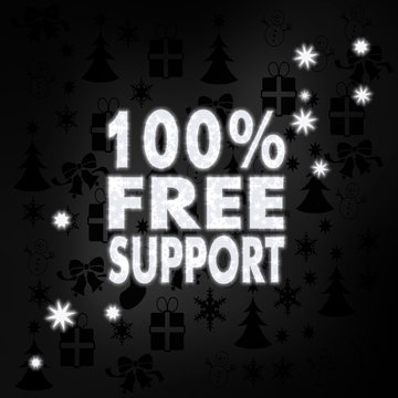 noble 100 percent free support symbol with stars