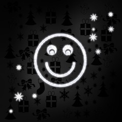 noble smile symbol with stars