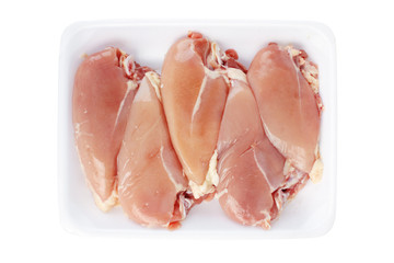 Raw chicken meat
