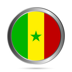 Senegal flag button.