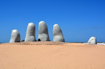 "Los Dedos", Punta del Este, Uruguay