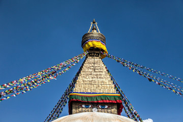 The Buddhist Stupa of Boudha  Kathmandu Nepal