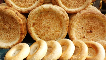 Wandcirkels aluminium Bread and cakes © bbbar