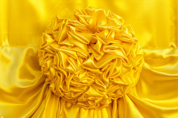 Yellow fabric ribbon