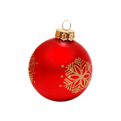 Rote Christbaumkugel