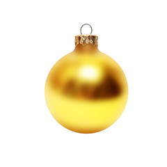 Goldene Weihnachtskugel