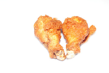 fried chicken on white paper