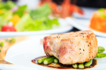 grilled pork chops