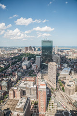 Cityscape view of downtown Boston