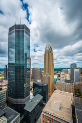 Downtown Minneapolis and surrounding urban