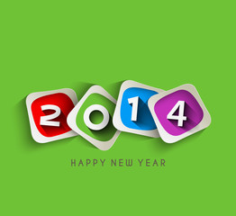 Happy New Year 2014 Text Design