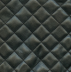 black plaid leather  texture as background