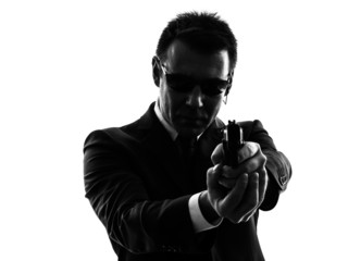 secret service security bodyguard agent man silhouette