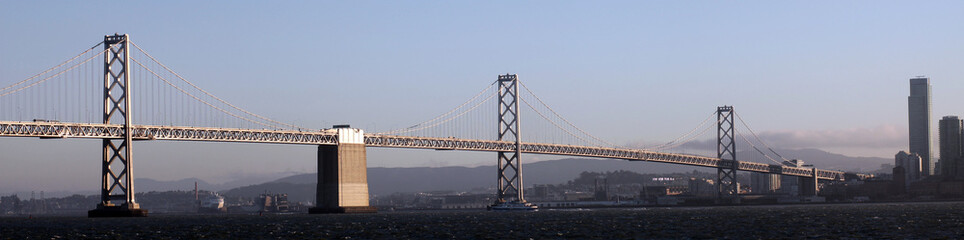 Obraz premium Bay Bridge, San Francisco and Oakland