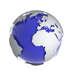 Blue corporate World logo