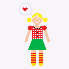 Woman Icon With Speech Balloon