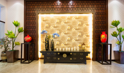 interior decoration of Chinese style