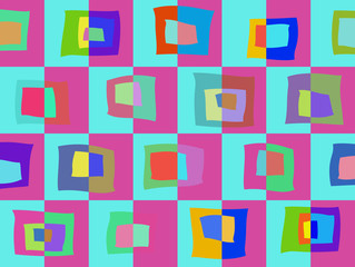 Unusual bright multi colored abstract pattern of elements backgr